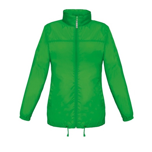 Damska kurtka wiatrówka slim BCJW902 - Real Green