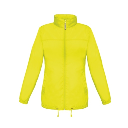 Damska kurtka wiatrówka slim BCJW902 - Ultra Yellow