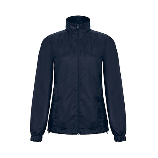 Kurtka Damska Slim Wiatroodporna Wodoodporna BCJWI61 - Navy