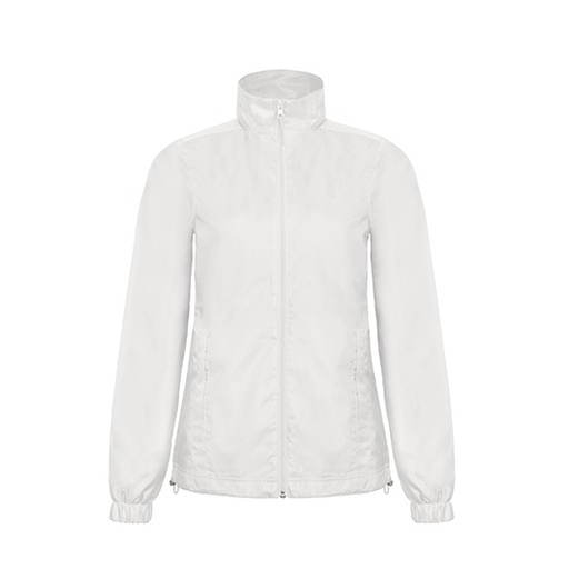 Kurtka Damska Slim Wiatroodporna Wodoodporna BCJWI61 - White