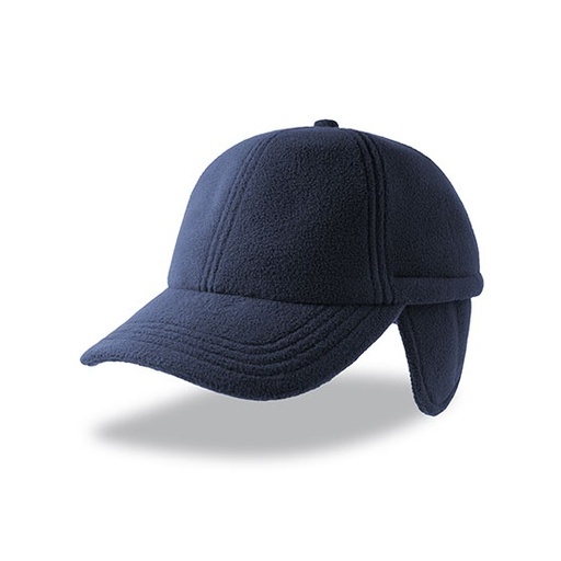 Czapka Zimowa z Nausznikami Polar z Recyklingu AT690 - Navy