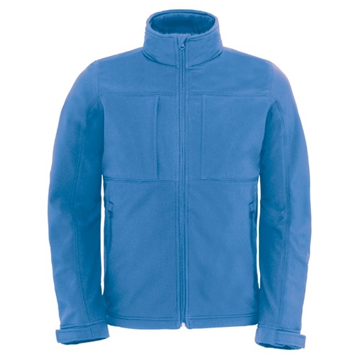 Męska kurtka softshell z kapturem wodoodporna BCJM950 - Azure