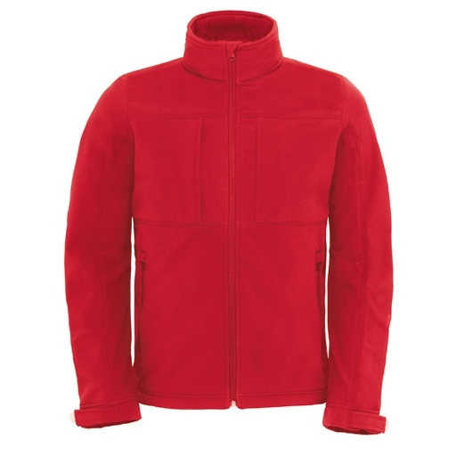 Kurtka Meska Softshell z Kapturem Wodoodporna BCJM950 - Red