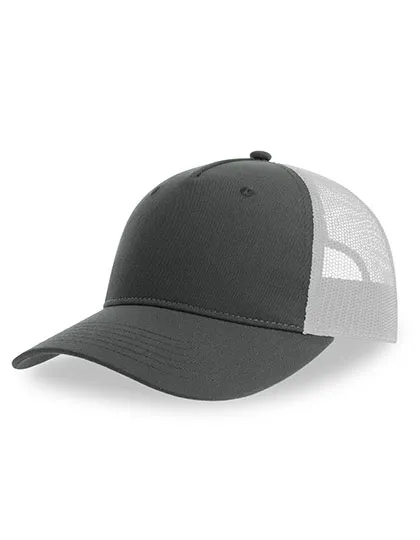 Czapka Trucker Recykling Poliester Oddychająca AT107 - Dark Grey