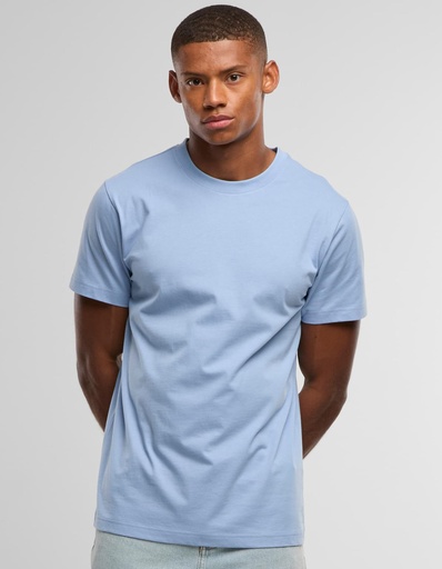 T-shirt Meski Slim Bawelniany BY004 - Soft Pink