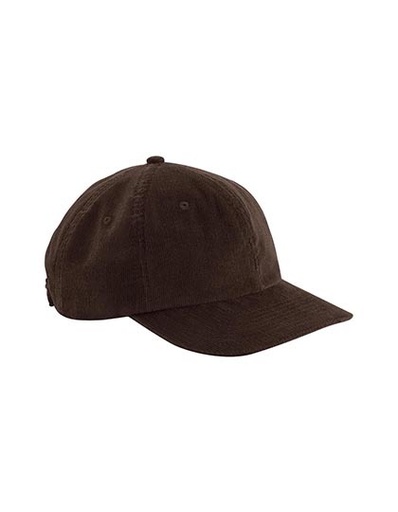 Czapka 6-panelowa Bawełniana Sztruksowa CB682 - Brown