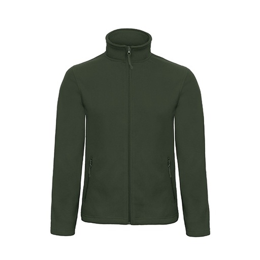 Bluza z Mikropolaru z Zamkiem BCFUI50 - Forest Green