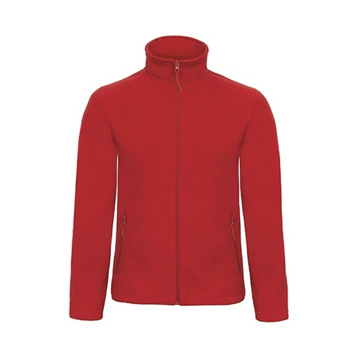 Bluza z Mikropolaru z Zamkiem i Kieszeniami BCFUI50 - Red