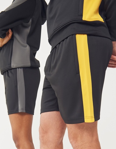 Spodenki Dresowe Poliester Strecz FH886 - Black & Emerald