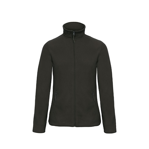 Damska bluza mikropolarowa slim z zamkiem BCFWI51 - Black