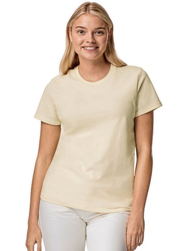 T-shirt Damski Slim Bawelniany G5000L - Off White