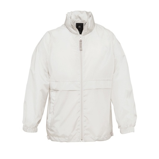 Kurtka dziecieca skladana z kapturem BCJK950 - White