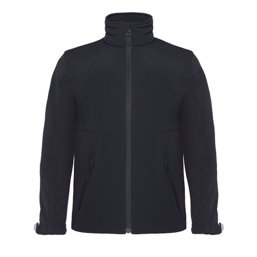 Dziecięca kurtka softshellowa z odpinanym kapturem BCJK969 - Black