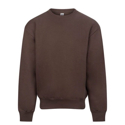 Bluza Oversize Gruba Bawełniana JH123 - Espresso