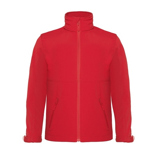 Dziecieca kurtka softshellowa z odpinanym kapturem BCJK969 - Red