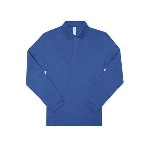 Koszulka polo męska z długim rękawem BCPU425 - Royal Blue
