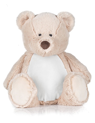 Pluszowy Mis Zippie Poliester z Zamkiem MM051 - Mid Brown