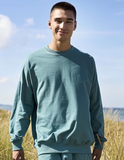 Bluza Oversize Bawelna Organiczna NET63011 - Bottle Green
