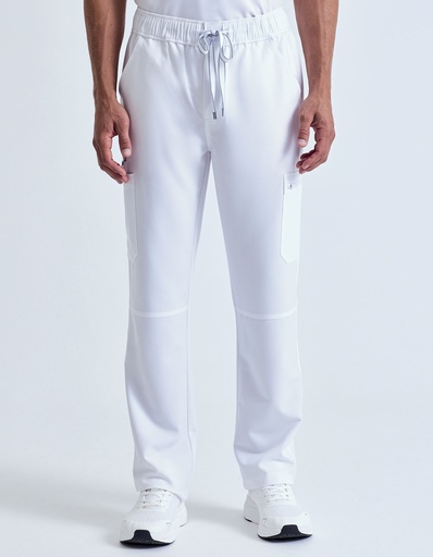 Spodnie Cargo Meskie Oddychajace Stretch NN500 - Vital White