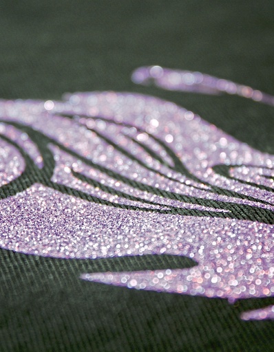 Folia Transferowa Elastyczna Brokatowa PT402 - Pearl Glitter Black