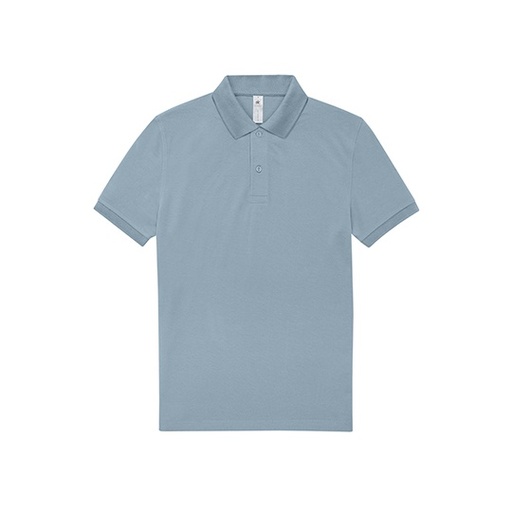 Koszulka Polo Męska Klasyczna Bawełniana BCPU426 - Amalfi Blue