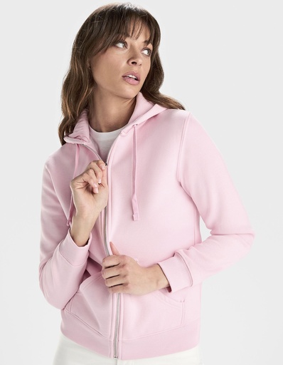 Bluza Damska Dopasowana Bawelniano Poliestrowa Czesana RY6425 - Light Pink 48