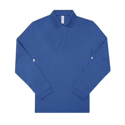 Koszulka polo męska z długim rękawem BCPU427 - Royal Blue