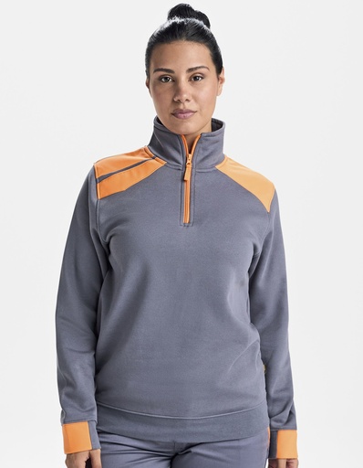 Bluza Troyer Szczotkowany Polar RY8413 - Lead 23 & Orange 31