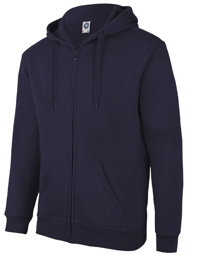 Bluza Rozpinana z Kapturem Bawelniana Czesana SW250 - Deep Black