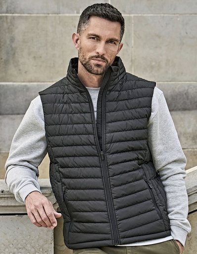 Kamizelka Slim Poliester Recykling Wodoodporna TJ9632 - Driftwood