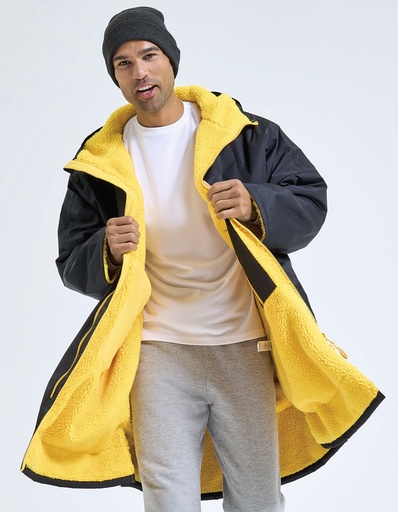 Kurtka Oversize Polar Sherpa TR800 - Black & Natural