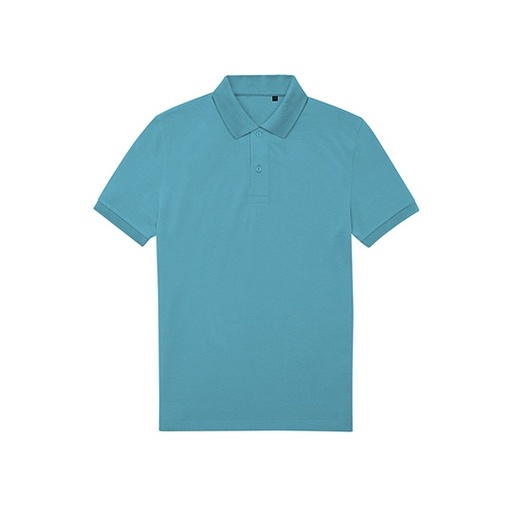Koszulka polo klasyczna z krótkim rękawem BCPU428 - Pop Turquoise