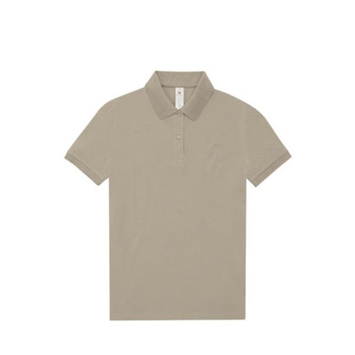 Koszulka Polo Damska Bawelniana Pique BCPW461 - Mastic