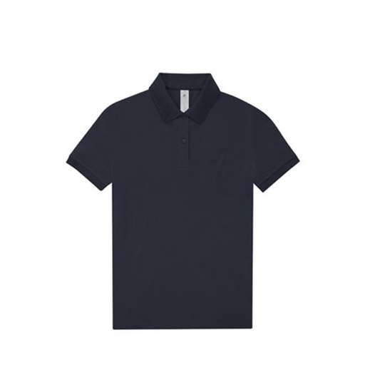 Damska koszulka polo klasyczna BCPW461 - Navy Pure
