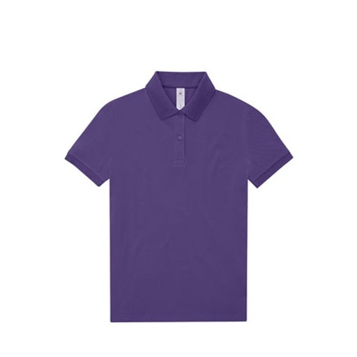 Damska koszulka polo klasyczna BCPW461 - Meta Lilac