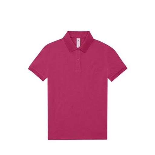 Damska koszulka polo klasyczna BCPW461 - Meta Fuchsia