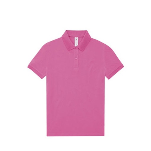 Koszulka Polo Damska Bawełniana Pique BCPW461 - Lotus Pink