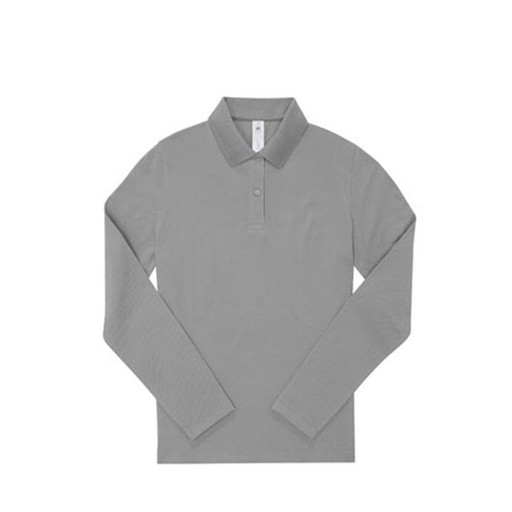 Damska koszulka polo polo BCPW462 - Sport Grey (Heather)