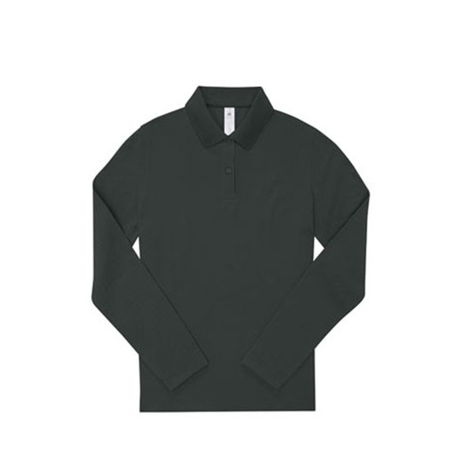 Damska koszulka polo z długim rękawem BCPW462 - Dark Forest