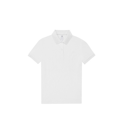 Damska koszulka polo klasyczna BCPW463 - White