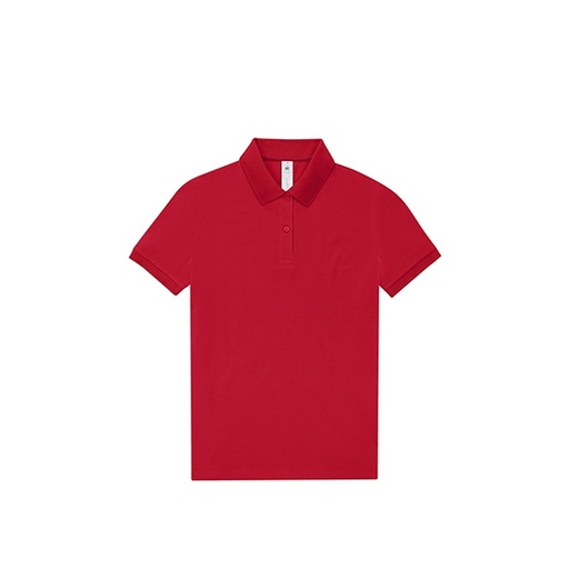 Koszulka Polo Damska Bawełniana Fine Piqué BCPW463 - Red