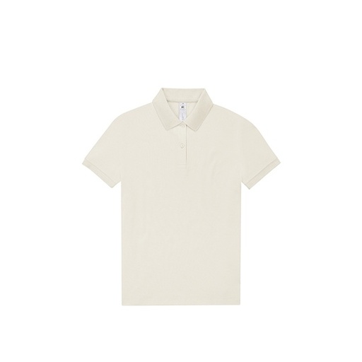 Damska koszulka polo klasyczny BCPW463 - Off White