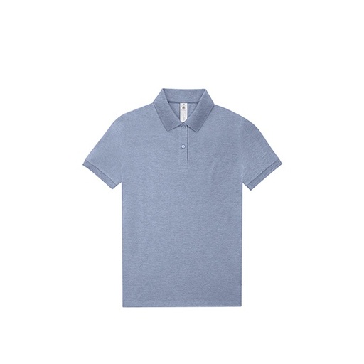 Koszulka Polo Damska Bawełniana Fine Piqué BCPW463 - Heather Blue