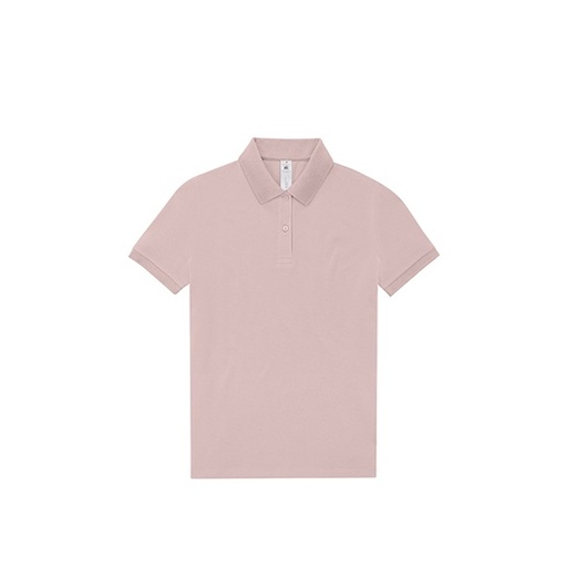 Koszulka Polo Damska Bawelniana Fine Piqué BCPW463 - Blush Pink