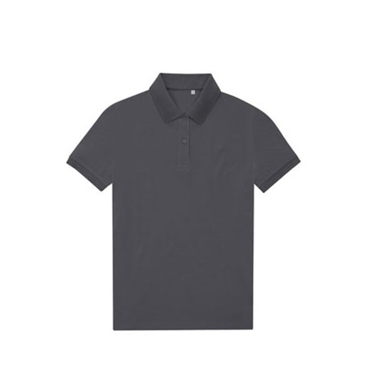 Damska koszulka polo klasyczna BCPW465 - Dark Grey (Solid)