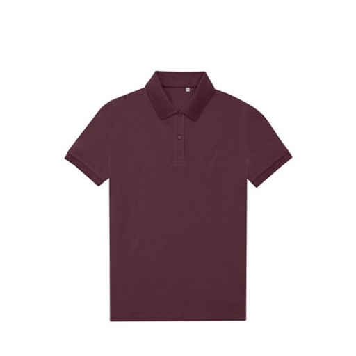 Damska koszulka polo klasyczna BCPW465 - Burgundy