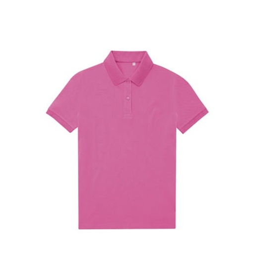 Koszulka Polo Klasyczna Pika Poliester Bawelna BCPW465 - Lotus Pink