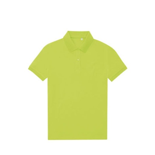 Damska koszulka polo klasyczna BCPW465 - Acid Lime