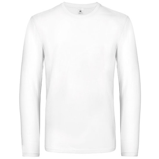 T-shirt Klasyczny Bawelniany Dlugi Rekaw BCTU07T - White