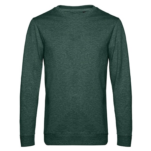 Bluza Dresowa Klasyczna Bawelna Poliester BCWU01W - Heather Dark Green